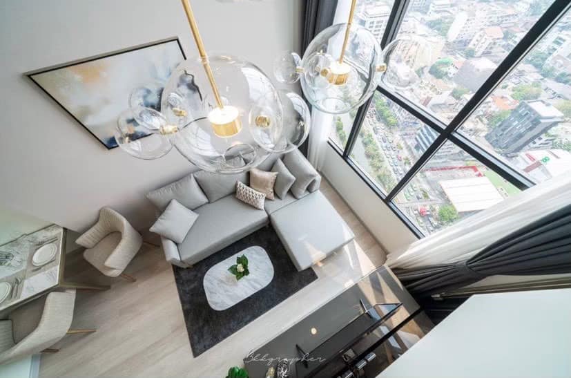 ชั้น 30 ห้อง ดูเพล็กซ์ ไนท์บริดจ์ ไพร์ม สาทร  เช่าคอนโด Knightsbridge Prime Sathorn Duplex Condo for rent